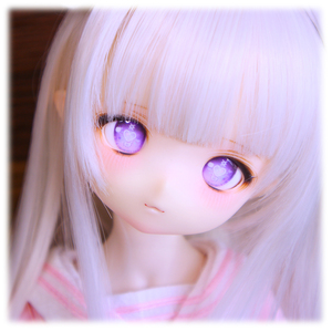 【さにさにむーん】imomodoll Rucy　セミホワイト肌カスタムヘッド＋ディーラー様製アイ付　MDD等にも