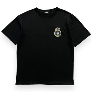XLARGE エクストララージ EMBROIDERY EMBLEM S/S TEE 刺繍 エンブレム ロゴ 半袖 Tシャツ 101213011010 コットン トップス XL ブラック