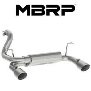 MBRP 2018-2024 ジープ ラングラー JL 2ドア 4ドア アンリミテッド 2.0L 3.6L アクスルバック エキゾースト 正規輸入品