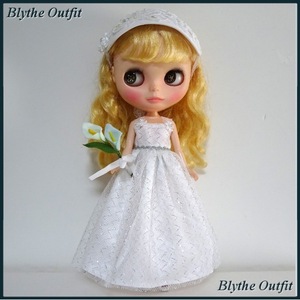 ♪Blythe＊ブライスアウトフィット♪ドレスセット（ホワイト）①！