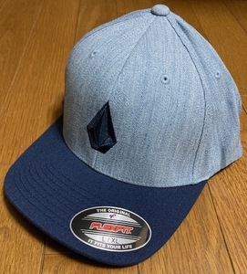 Volcom Full Stone Heather Flexfit Hat Cap Heather Blue L/XL キャップ