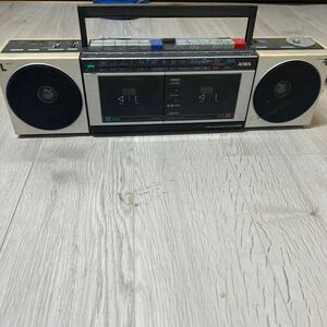 AIWA CS-W33 ラジカセ / アイワ アンティーク 昭和 レトロ ラジカセ