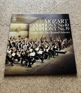 Geroge Szell/The Cleveland Orchestra ジョージ・セル＆クリーヴランド管弦楽団 ／ MOZART SYMPHONY NO.40&NO.39　 LPレコード