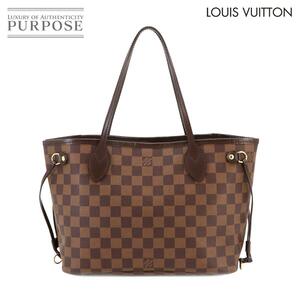 新品同様 ルイ ヴィトン LOUIS VUITTON ダミエ ネヴァーフル PM トート バッグ エベヌ N51109 ブラウン 90231388