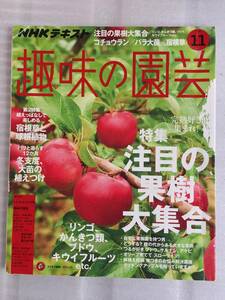 趣味の園芸　注目の果樹大集合　りんご　かんきつ　ぶどう　キウイ　コチョウラン　バラ　2018年　11月