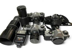 ペンタックス カメラ レンズ まとめて セット ジャンク SP F3.5 35mm/MV1 F2 50mm/MG/ F4.5 80-200mm/Takumar F3.5 200mm #430pen