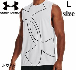 【新品】アンダーアーマー(UNDER ARMOUR)スポーツウェア ノースリーブ UAテック スリーブレスTシャツ グラフィック トレーニングLサイズ