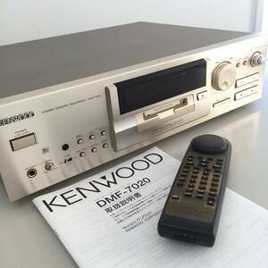 ○【通電・動作確認済】KENWOOD ケンウッド DMF-7020 ステレオミニディスクレコーダー 取説・リモコン付 オーディオ機器(NF240502)303-500