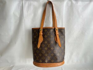 SN0603-53I　ゆうパック着払い　LOUIS VUITTON　バケットPM　プチバケット　ショルダーバッグ　M42238/AR0020　ルイ・ヴィトン　モノグラム