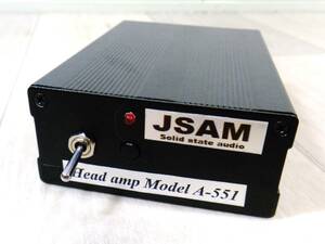M　ヘッドアンプ JSAM A-551 オーディオ機器 乾電池式 トランジスター