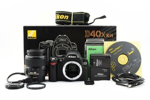 ★新品級　動作確認済★ NIKON ニコン D40X レンズキット 箱付き AF-S NIKKOR 18-55mm f3.5-5.6 GⅡ ショット数 1,355枚 防湿庫管理 #C758