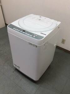 YJT8286【SHARP/シャープ 7.0㎏洗濯機】美品 2022年製 ES-T714 家電 洗濯 簡易乾燥付