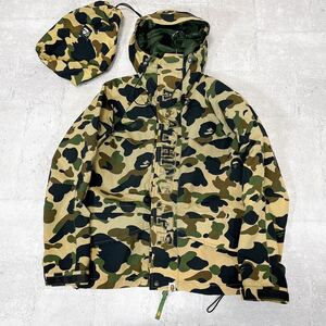 A BATHING APE アベイシングエイプ マウンテンパーカー ジャンパー ブルゾン 1stカモ 迷彩 M