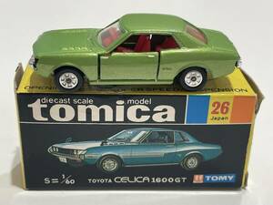 トミカ No.26 TOYOTA CELICA 1600GT トヨタ セリカ tomica JAPAN TOMY トミー