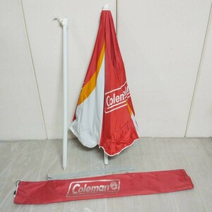 ◆Coleman コールマン ビーチパラソル アウトドア キャンプ 海 レジャー 中古品◆K2011