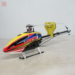 アライン TREX 550X 全長約95cm モーター/サーボ/受信機/アンプ/ジャイロ搭載 電動RC ラジコン ヘリコプター ALIGN 動作未確認 現状品【FG