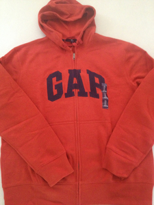 ●ＧＡＰ●新品●S●ロゴ●ジップアップ●ギャップ●オレンジS01