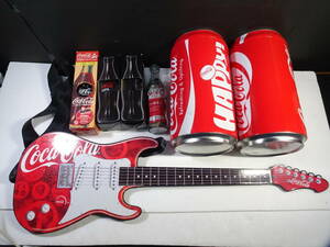 【■】コカ・コーラ 復刻 オールディーズ フィギュア 非売品 ゼロ ボトルカップ ハッピーボトル ブリキ缶 ペーパーギター 当選品 まとめて