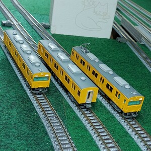 レア！●A-0545●103系・西日本更新車・濃黄色 3両セット●美品です！
