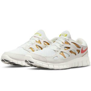 27cm ナイキ フリー ラン 2 白/金/オレンジ DM8915-102 NIKE W FREE RUN 2 ウィメンズ WMNS