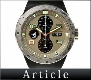 175969◆動作確認済 PORSCHE DESIGN ポルシェデザイン フラットシックス クロノ 腕時計 自動巻き P6340 デイデイト SS メンズ/ D