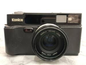 4011■Konica　HEXAR　35ｍｍ　Ｆ2.0　コニカ　ヘキサー　ブラック　ボディ　コンパクトフィルムカメラ　ジャンク