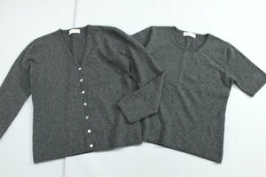 GERARD DAREL/ジェラールダルレ カシミヤニットアンサンブル 灰L mg773