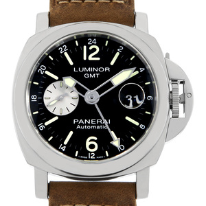 パネライ ルミノール GMT オートマティック アッチャイオ PAM01088 V番 中古 メンズ 腕時計