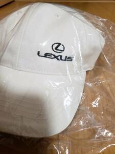 新品　レクサス　キャップ　帽子　オフホワイト　フリーサイズ　LEXUS