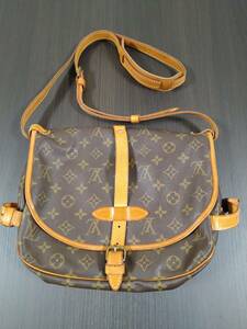 ルイヴィトン LOUIS VUITTON ショルダーバッグ モノグラム ソミュール 30 レザー レディース