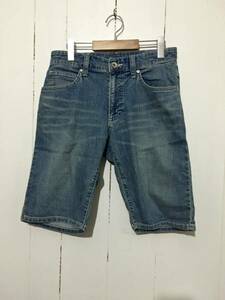 ☆Wrangler W28 デニムパンツ デニムショーツ ラングラー W34503 ストレッチ 細身