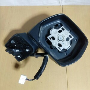 ジャンク／ステップワゴン　RK系　右　運転席側　ドアミラー　サイドミラー　黒　ブラック／部品取り　パーツ取り