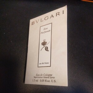 未使用　ブルガリ　BVLGARI　オ パフメ　オーデブラン　1.5ml 香水