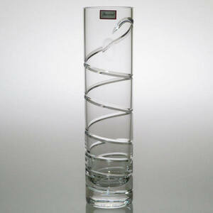 バカラ 花瓶 ● オルグ スパイラル フラワー ベース ヴェース 20cm クリスタル 一輪挿し