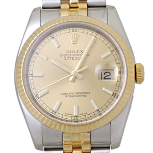 ［銀座店］ROLEX ロレックス デイトジャスト F番 2003年製 116233 腕時計 メンズ DH77657