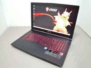 高速 SSD2TB新品 ゲーミング MSI i7-7700HQ GTX1050 win10Home 12G office2019♪15.6インチFULL HD ※訳あり