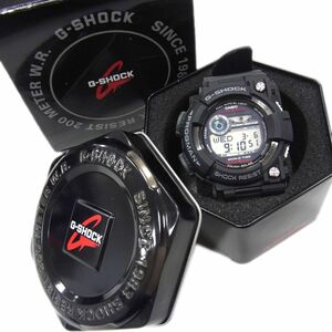 美品●CASIO G-SHOCK Gショック フロッグマン 腕時計 ダイバーズ ウォッチ MASTER OF G-SEA FROGMAN ブラック メンズ 箱あり 正規品