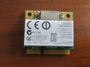 Atheros Wireless N136(IEEE802.11a/b/g/n) Mini PCIe