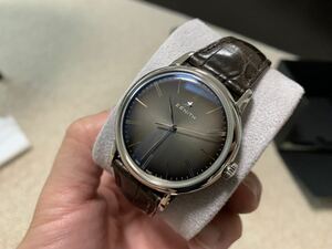 美品 ZENITH elite classic ゼニス エリート 革ベルト 03.2290.679/26.C493 自動巻き シースルーバック