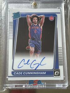2021-22 Panini Donruss Optic Autographs #161 Cade Cunningham Signed Rookie Card Topps auto 直筆サインカード NBA