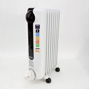 106 DeLonghi/デロンギ オイルヒーター JRE0812 ホワイト 8〜10畳用 暖房器具 ※中古