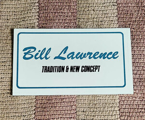 ステッカー　Bill Lawrence　ビル・ローレンス　未使用　貴重　非売品　シール