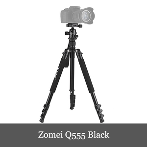 Zomei Q555 63インチ カメラ三脚 軽量 Andoerクリニングクロス付き 旅行 ポータブル Canon Nikon Sony DSLR ILDCカメラ用