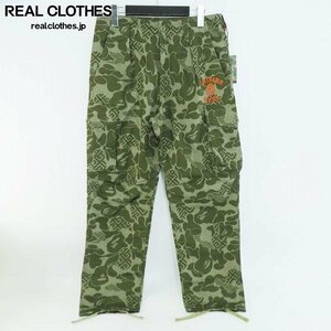 【未使用】A BATHING APE/アベイジングエイプ ARMY PANTS/カモフラ柄 ミリタリーパンツ/アーミーパンツ 001PTK201003M/S /060