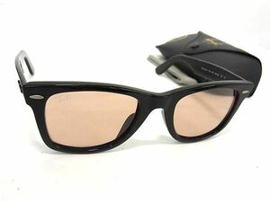 1円 ■美品■ Ray-Ban レイバン 2140-F 901/4B ウェイファーラー サングラス メガネ 眼鏡 レディース ブラック系 BF7105