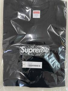 新品 Supreme Bandana Box Logo Tee Black Lサイズ シュプリーム バンダナ ボックス ロゴ Tシャツ ブラック 黒 確実正規品