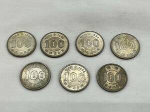 kj8890003/記念コイン 東京オリンピック 100円銀貨 1964年 昭和39年 100円硬貨 稲穂 昭和３８年 ７枚まとめて