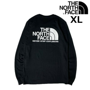 1円～!売切!【正規新品】THE NORTH FACE L/S THROWBACK TEE 長袖 Tシャツ ロンT US限定 ハーフドームロゴ 男女兼用 登山(XL)黒 180902-15