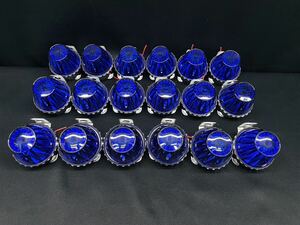 S-92　サイドランプ　18個　マリンブルー　ブルー　青　NO.1　板橋用品製作所 電球式 レトロ デコトラ　アート 車高灯 蛍　ゼリーマーカー