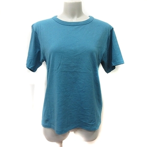 マウジー moussy Tシャツ カットソー 半袖 F 青 ブルー /YI レディース